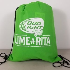 Lot Of 2 BUDWEISER BUD LIGHT LIME DRAW STRING BAG